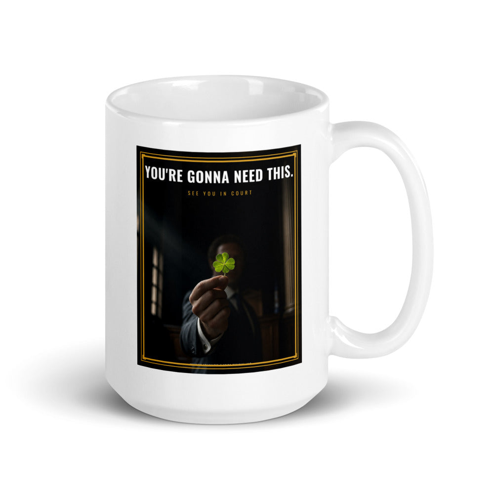 See You In Court centred on the front of a 15 oz white glossy mug - Freedom Advocates Florida Official, LLC